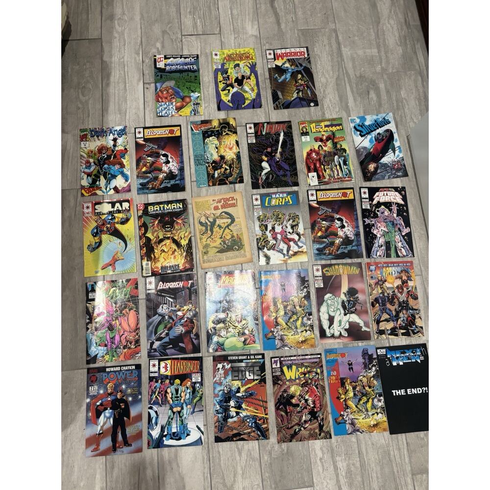 Lot of 27 1990s Valiant Comics - Bloodshot, Solar, Harbinger, Shadowman, Ninjak